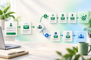MailerLite email automation workflow from signup form to nurture emails